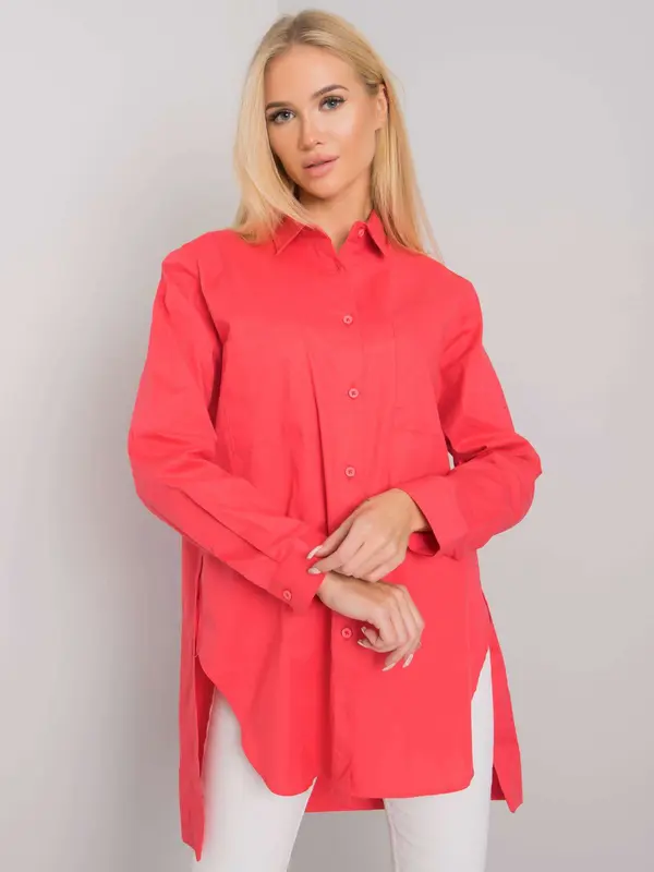 ex moda Koralna bombažna srajca
