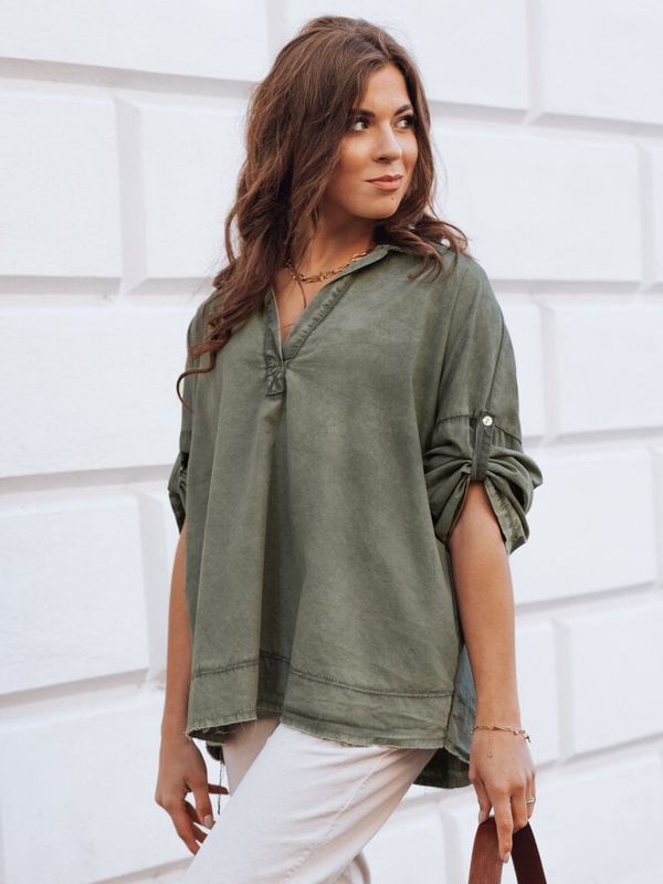 DStreet Koszula damska oversize DIMA zielona Dstreet