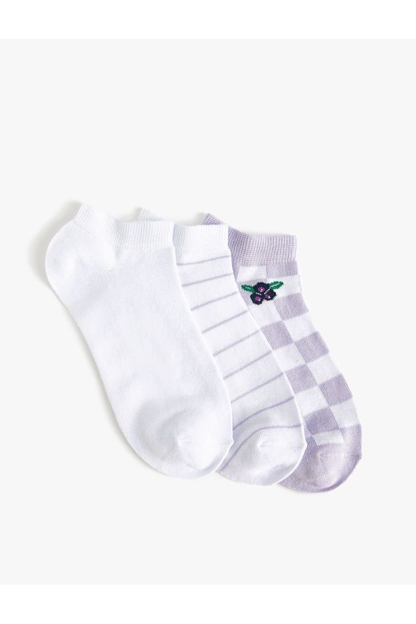 Koton Koton 3-Piece Booties Socks Set Fruit Patterned Multi Color