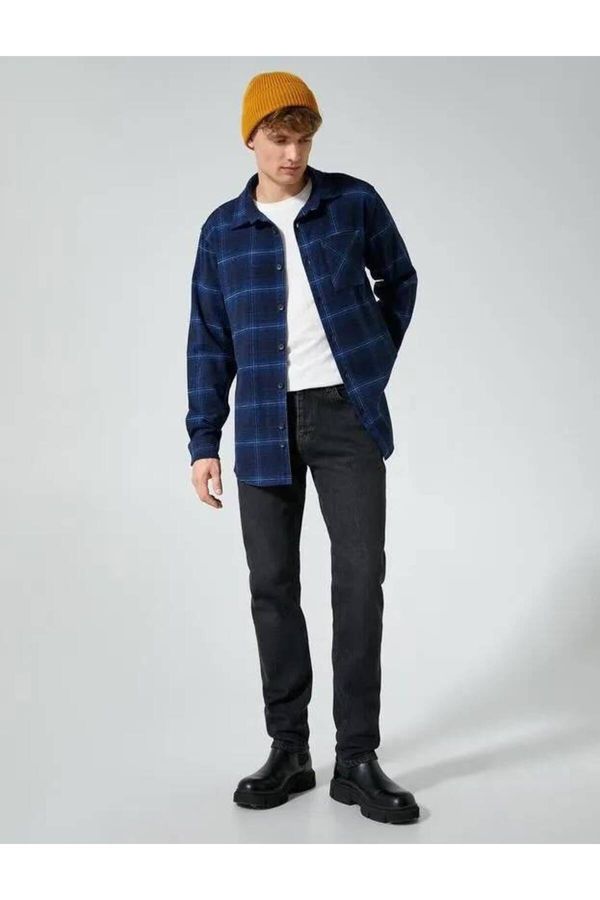 Koton Koton 4WAM60005HW Men's Cotton Shirts