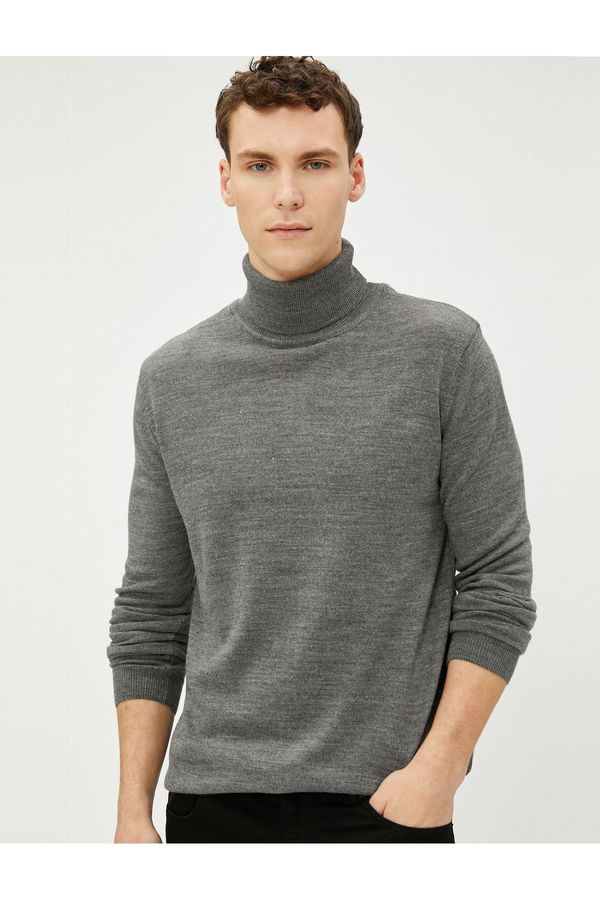 Koton Koton Acrylic Knitwear Sweater Turtleneck