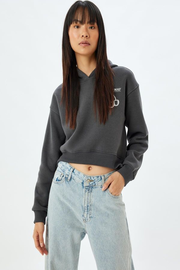 Koton Koton Anthracite Youth Sweatshirt