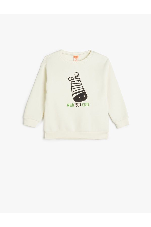 Koton Koton Baby Boy Ecru Sweatshirt