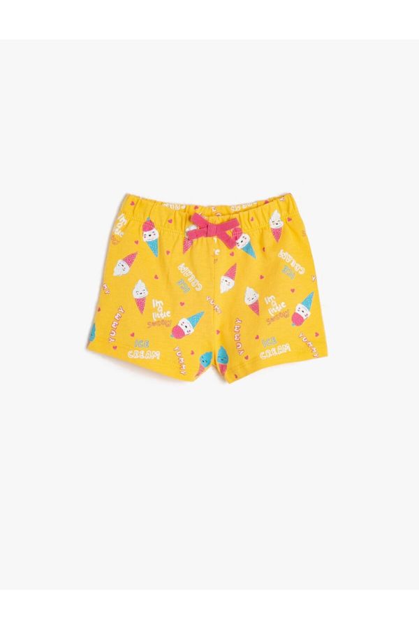 Koton Koton Baby Girl Yellow Shorts & Bermuda