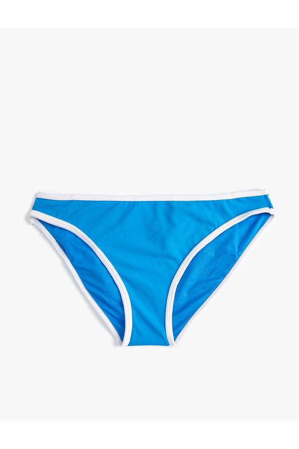 Koton Koton Basic Bikini Bottoms with Pile Detail, Normal Waist.