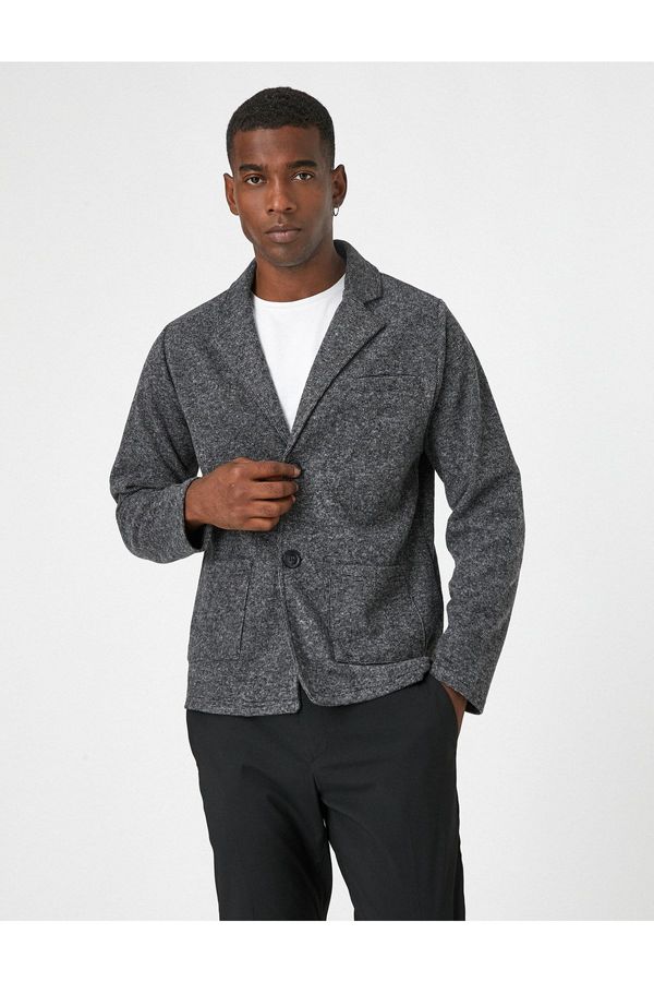 Koton Koton Basic jakna z žepnimi detajli in gumbi