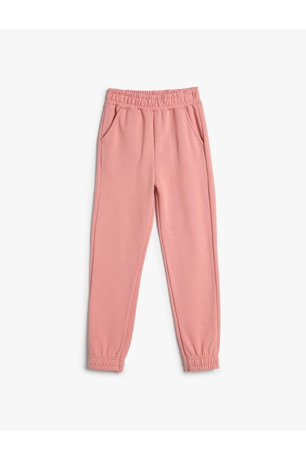 Koton Koton Basic Jogger Sweatpants with Ribbon Pocket Elastic Waist Cotton