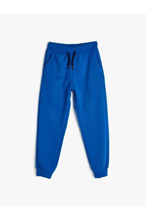 Koton Koton Basic Jogger Sweatpants with Tie Waist Pocket