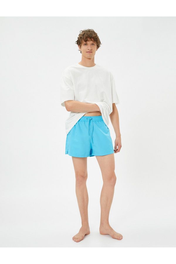 Koton Koton Beach Shorts Water-Changing Tied Waist Mesh Lined