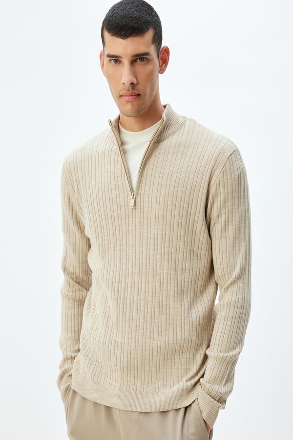 Koton Koton Beige Men's Sweater