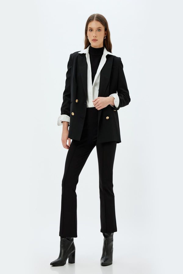 Koton Koton Black Women's Trousers