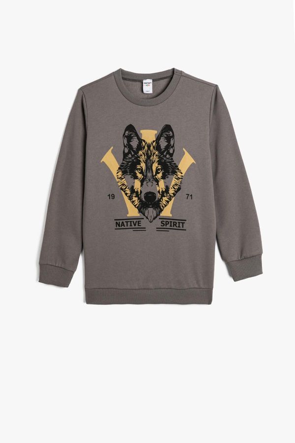 Koton Koton Boy Gray Sweatshirt