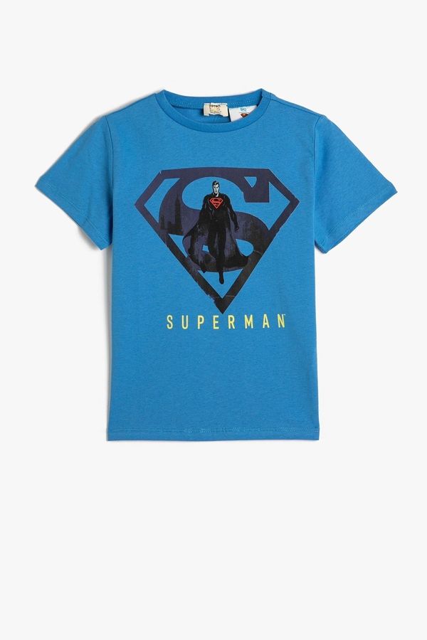 Koton Koton Boy licencirana majica s kratkimi rokavi za vrat Superman 3skb10558tk
