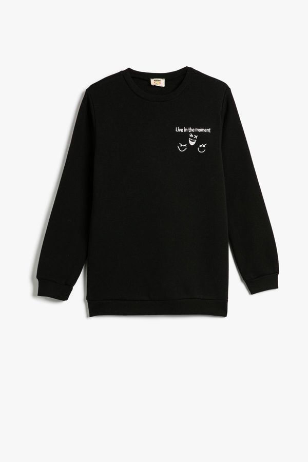 Koton Koton Boy's Black Sweatshirt