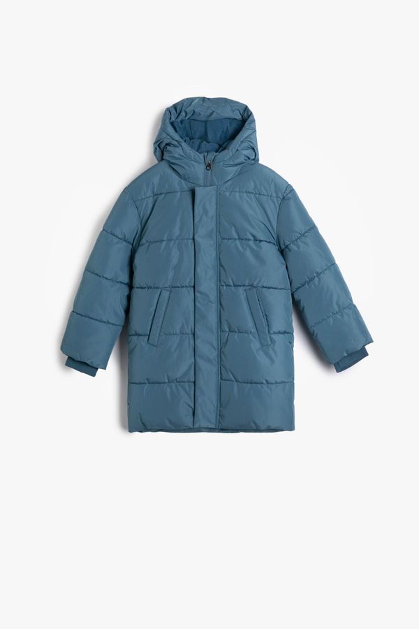 Koton Koton Boys Blue Coat