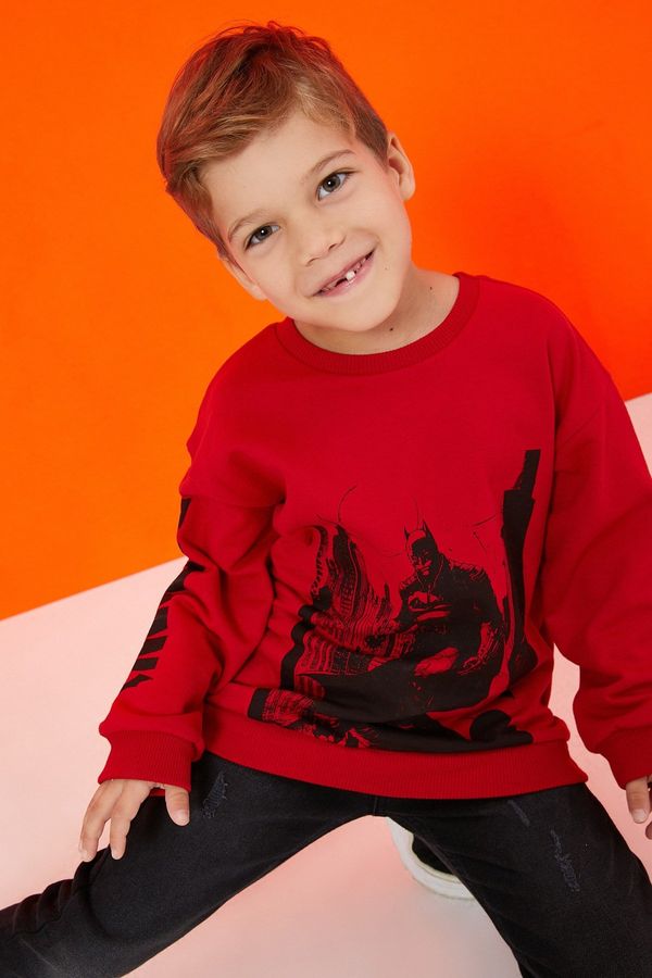 Koton Koton Boys Red Sweatshirt