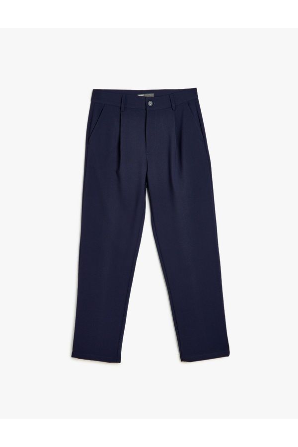 Koton Koton Buttoned Chino Pocket Detail Palazzo Loose Fabric Trousers