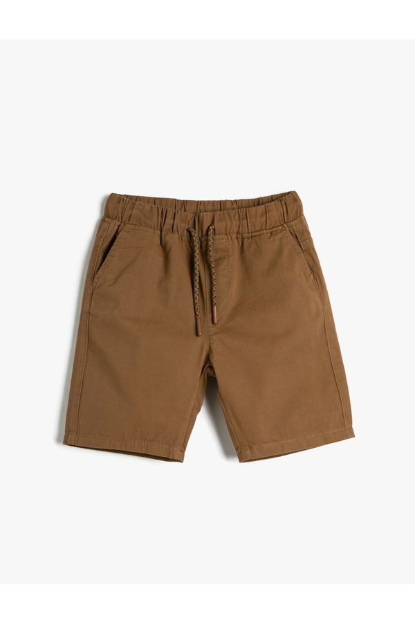 Koton Koton Chino Shorts with Pocket Tie Waist Cotton