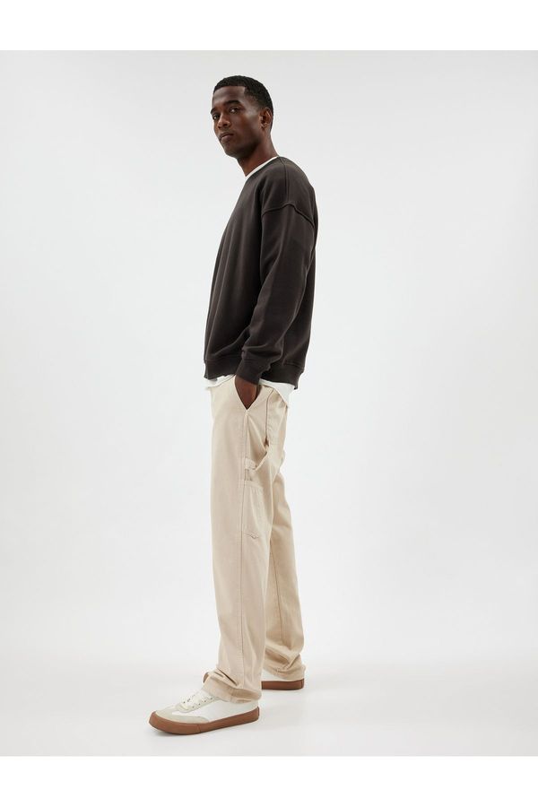Koton Koton Chino Trousers Pocket Detail Cotton