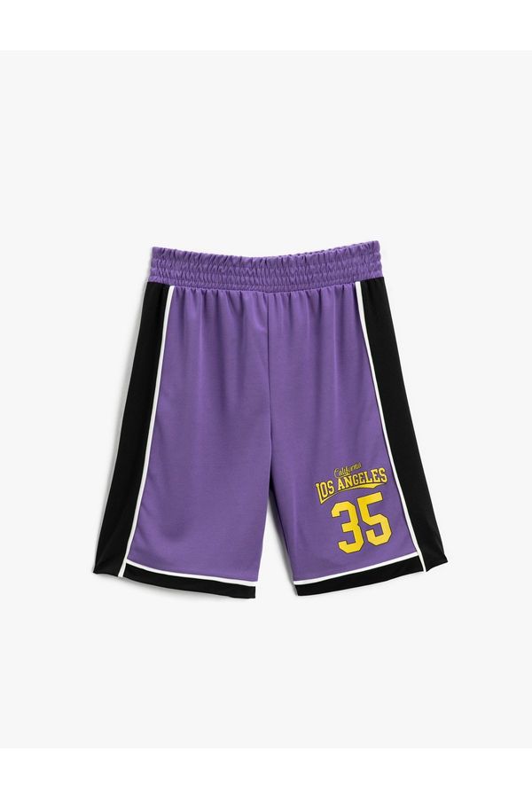 Koton Koton Color Blocked Basketball Shorts