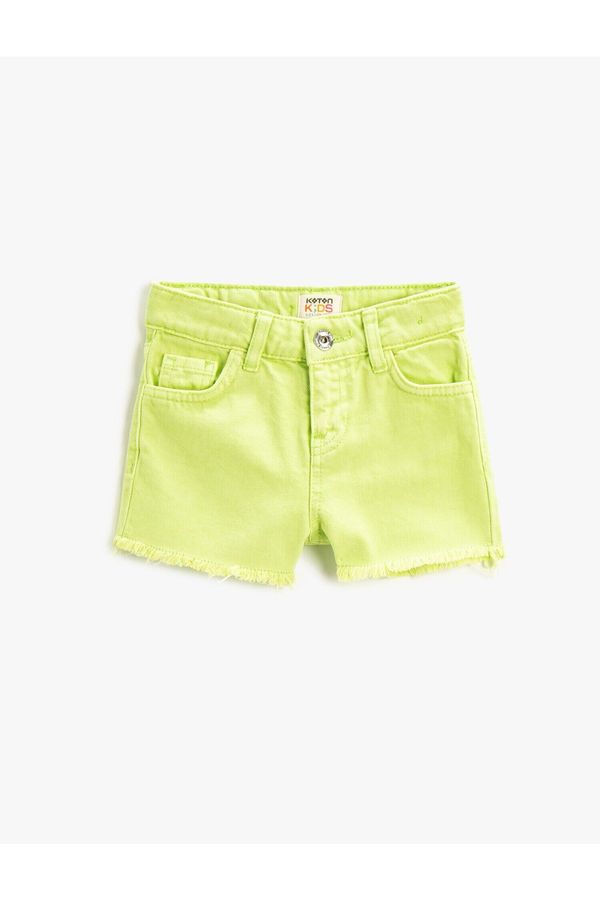 Koton Koton Cotton Gabardine Shorts