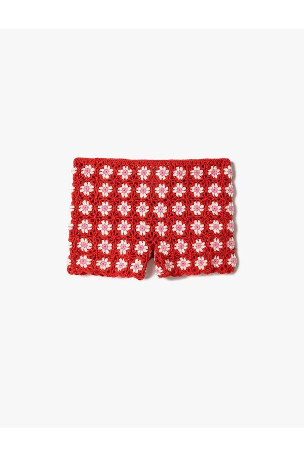 Koton Koton Crochet Shorts with Daisy Pattern
