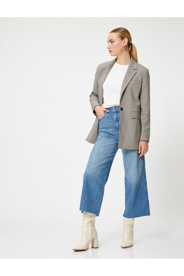 Koton Koton Crop Jeans zelo široko - Bianca Crop Jeans