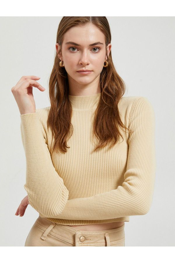 Koton Koton Crop pulover pol turtleneck rebrasto