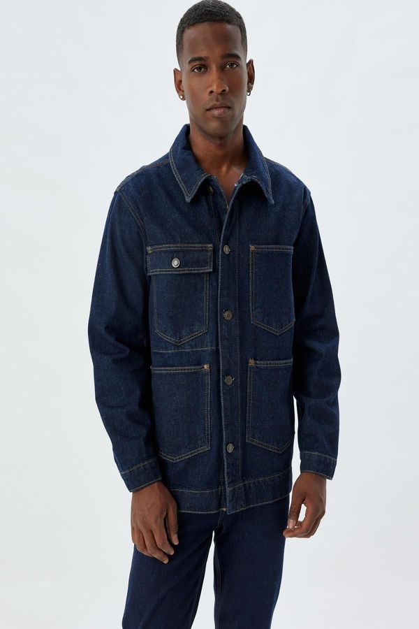 Koton Koton Dark Indigo Men's Adult Jacket