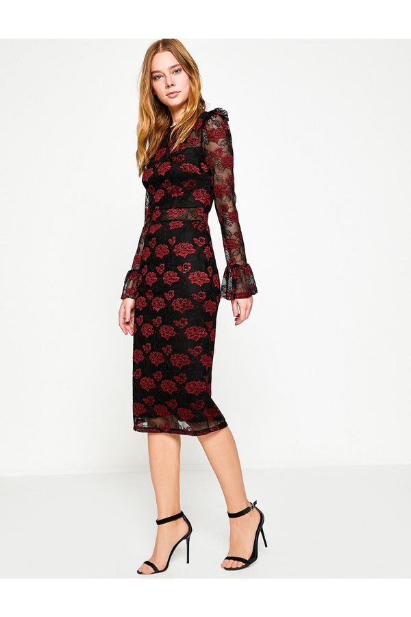 Koton Koton Embroidered Dress