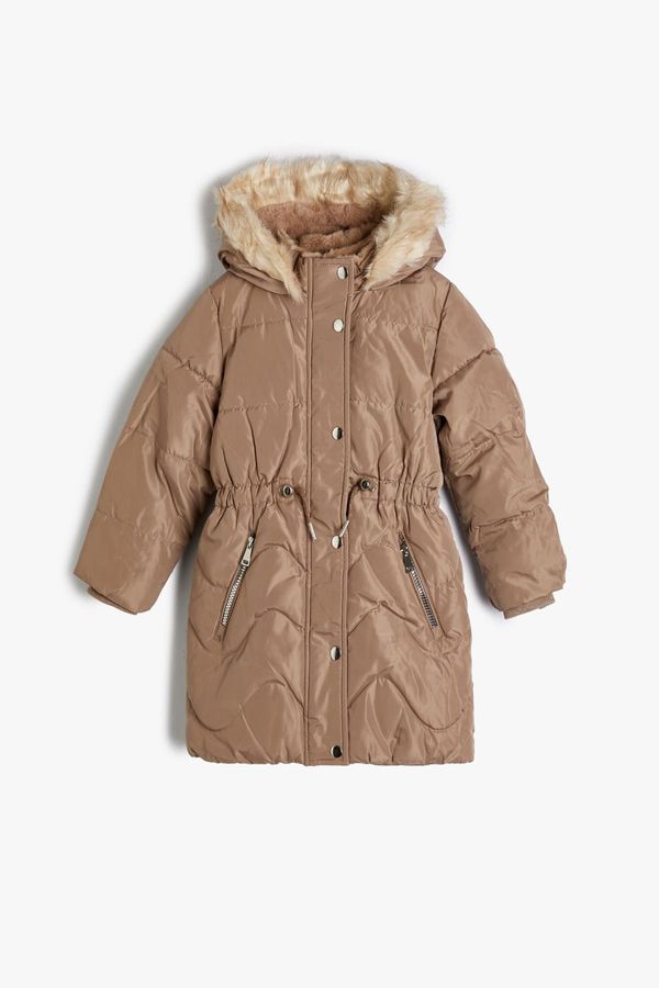 Koton Koton Girls Beige Coat