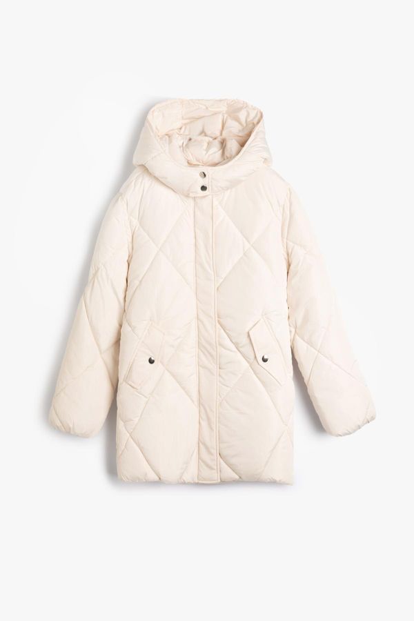 Koton Koton Girls Ecru Coat