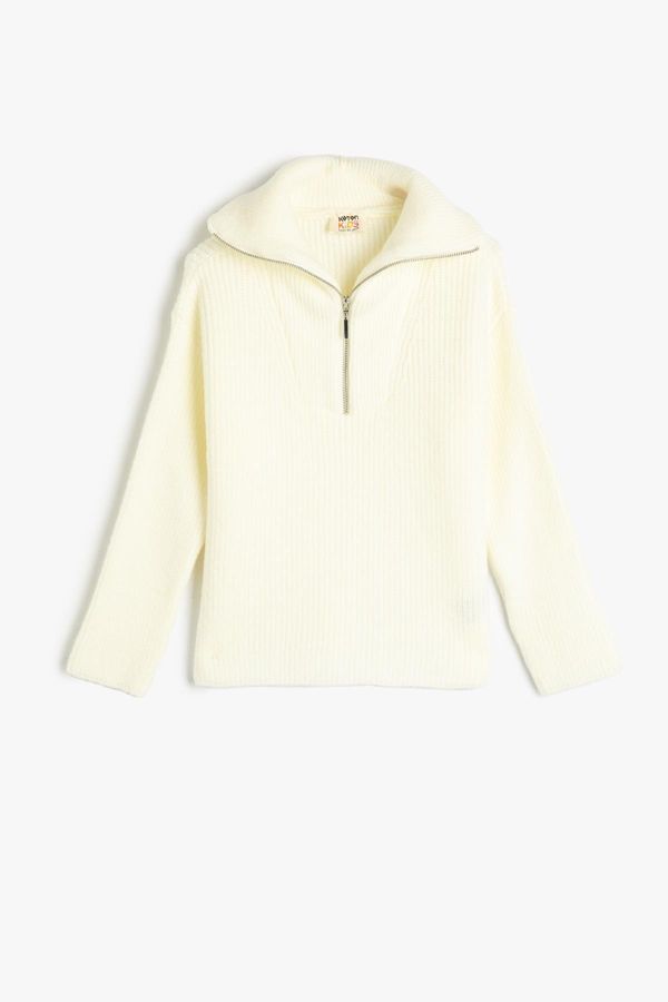 Koton Koton Girls' Ecru Sweater