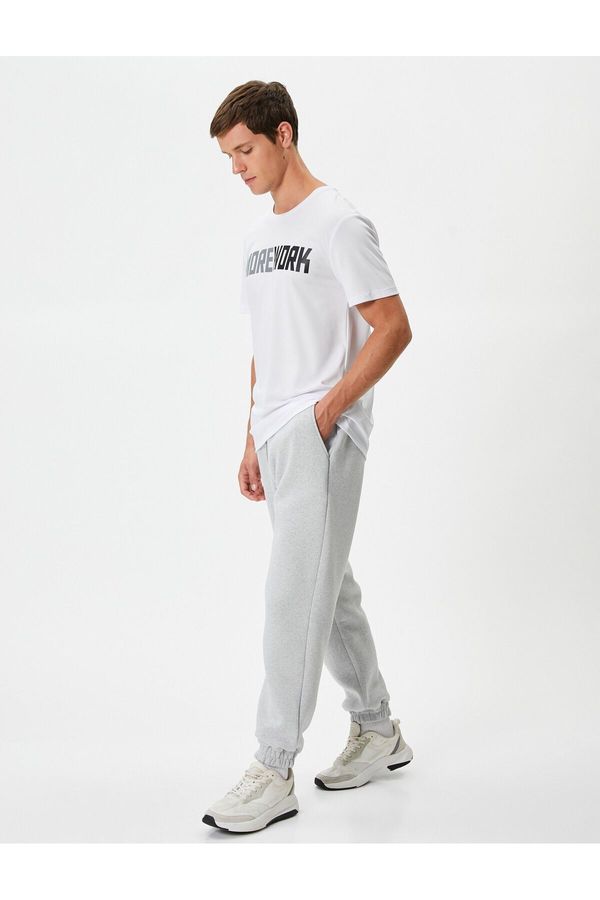 Koton Koton Gray Melange Men's Sweatpants