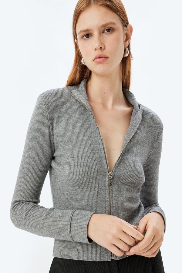 Koton Koton Gray Women's Cardigan