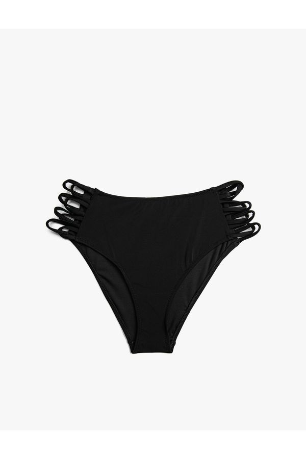 Koton Koton High Waist Bikini dno z okensko podrobno cevjo