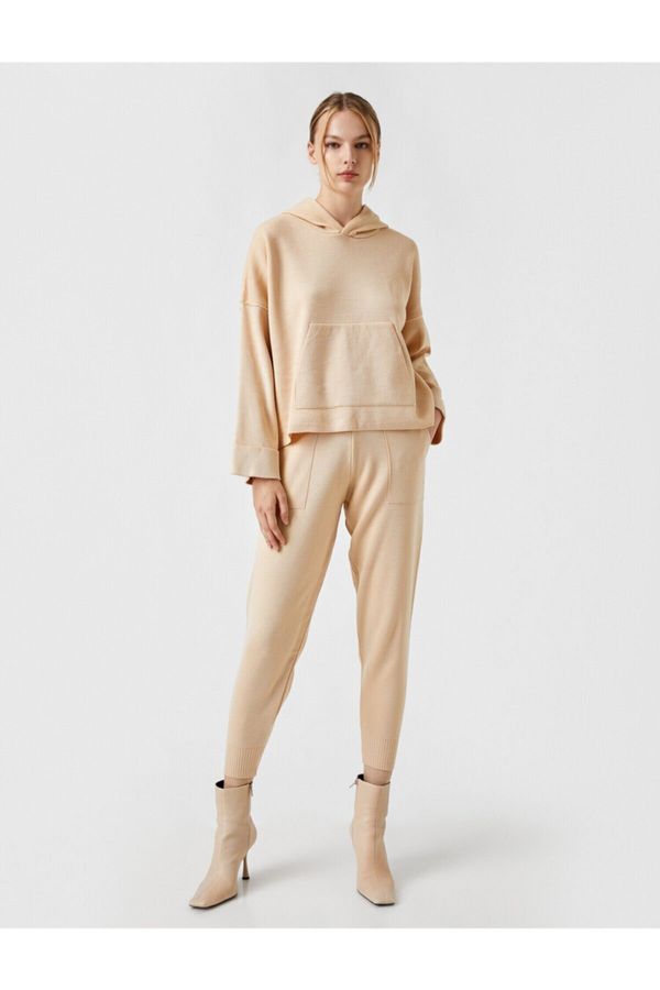 Koton Koton hlače za tek z visokim pasom