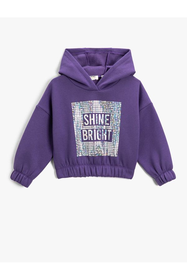 Koton Koton Hooded Sweatshirt Bright Printed