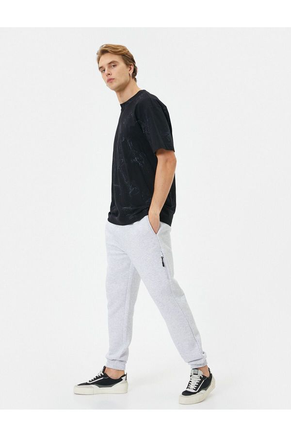 Koton Koton Jogger Sweatpants Laced Waist Zipper Detailed Pocket