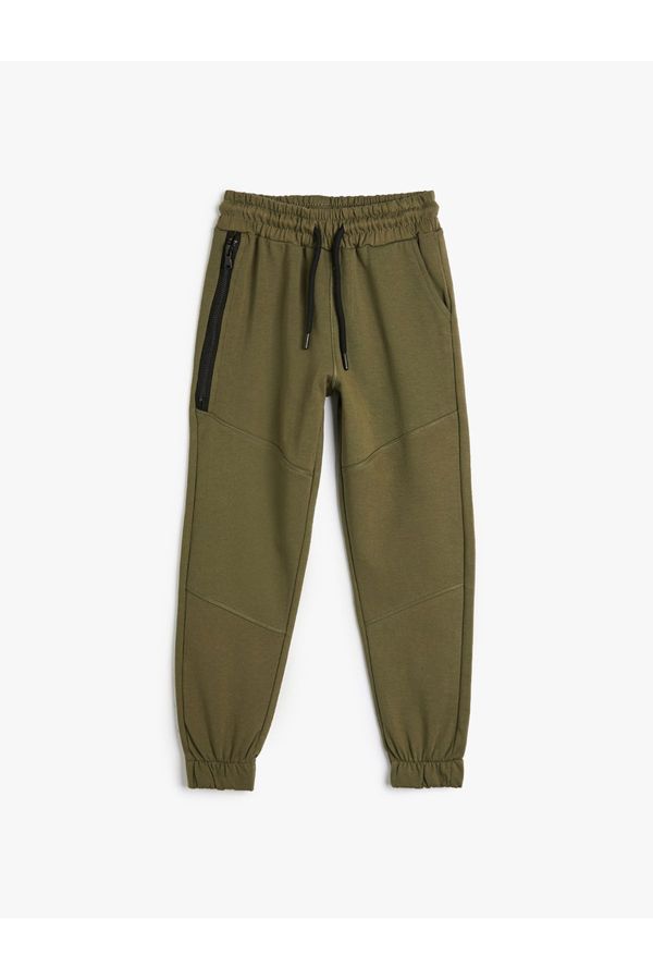 Koton Koton Jogger Sweatpants Pocket Tie Waist Raised Cotton