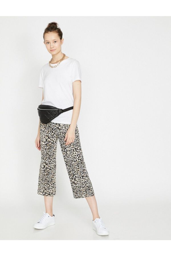 Koton Koton Leopard tiskarske hlače