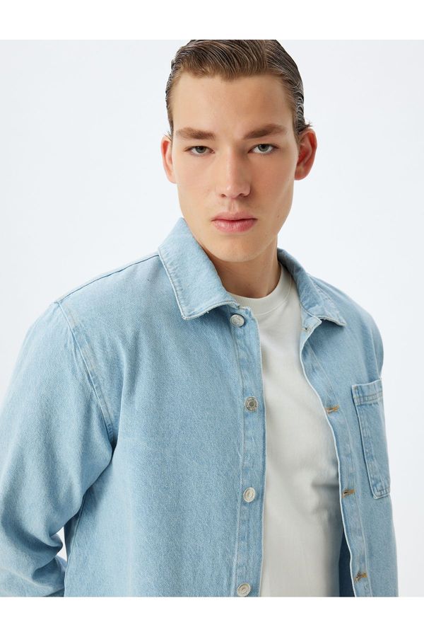 Koton Koton Light Indigo Men's Adult Jacket