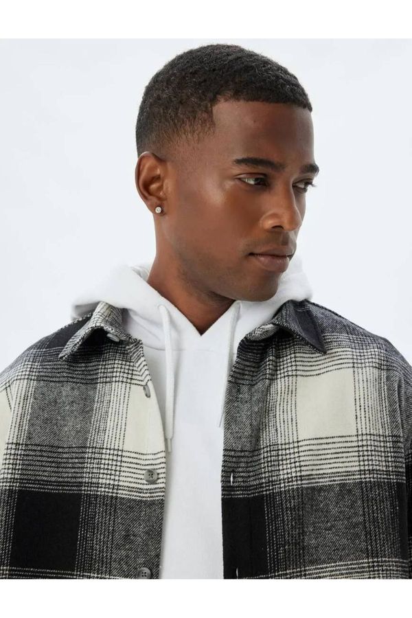 Koton Koton Lumberjack Shirt Long Sleeve Cotton Blend