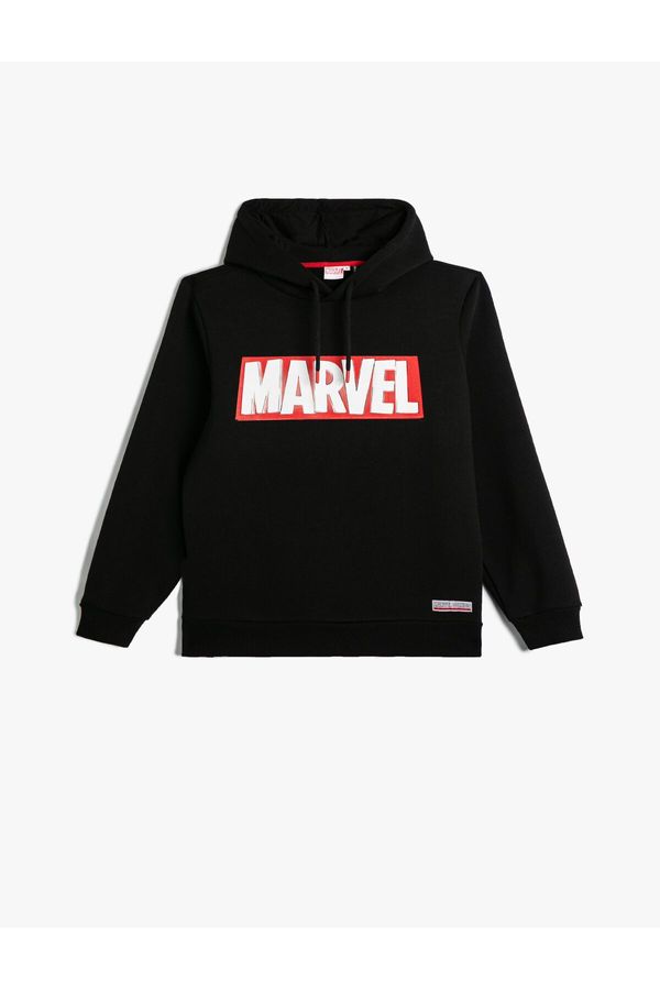 Koton Koton Marvel Hoodie Licensed Printed Cotton