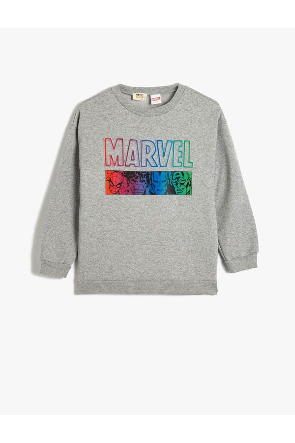 Koton Koton Marvel Sweatshirt Licensed Crew Neck Cotton Blend