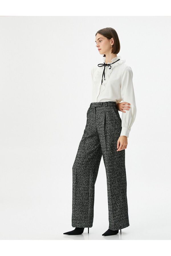 Koton Koton Melis Ağazat X Cotton - Flare Trousers