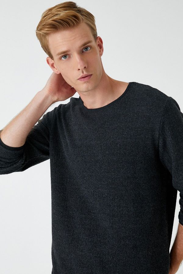 Koton Koton Men's Black Sweatshirt