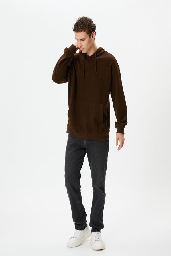 Koton Koton Men's Brown Sweatshirt