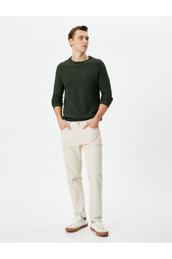 Koton Koton Men's Khaki Sweater