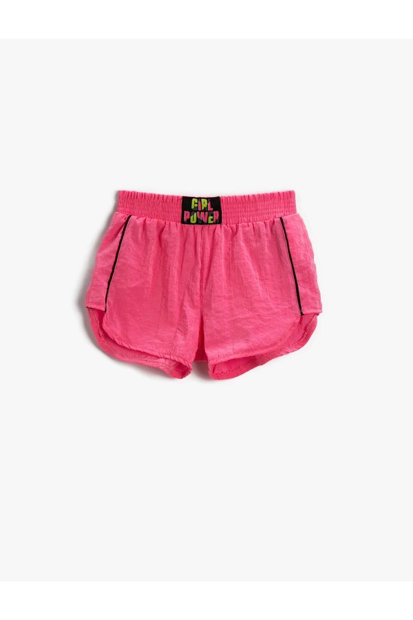 Koton Koton Mini Shorts with Ribbon Detail and Elastic Waist